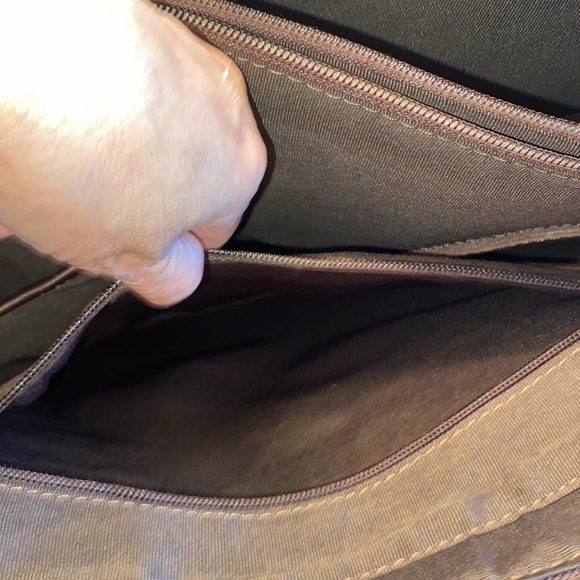 New! Women's Vintage Genuine Leather Shoulder Bag Work Totes Handbag, Dark Brown - Picture 15 of 16